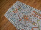 Turkish Oushak Hand Knotted Rug,Bohemian Oushak contemporary Rug 2.6x6 Ft — photo 5