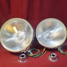 Hot Rod Headlamps Headlights W Classic Seal Beam Lenses 12v Model A Ford 1930s