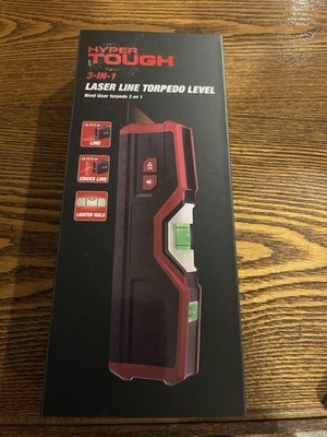 2-in-1 Line Laser Level - Mini Torpedo Level with Light, 3-3/4 inch Rotatable...