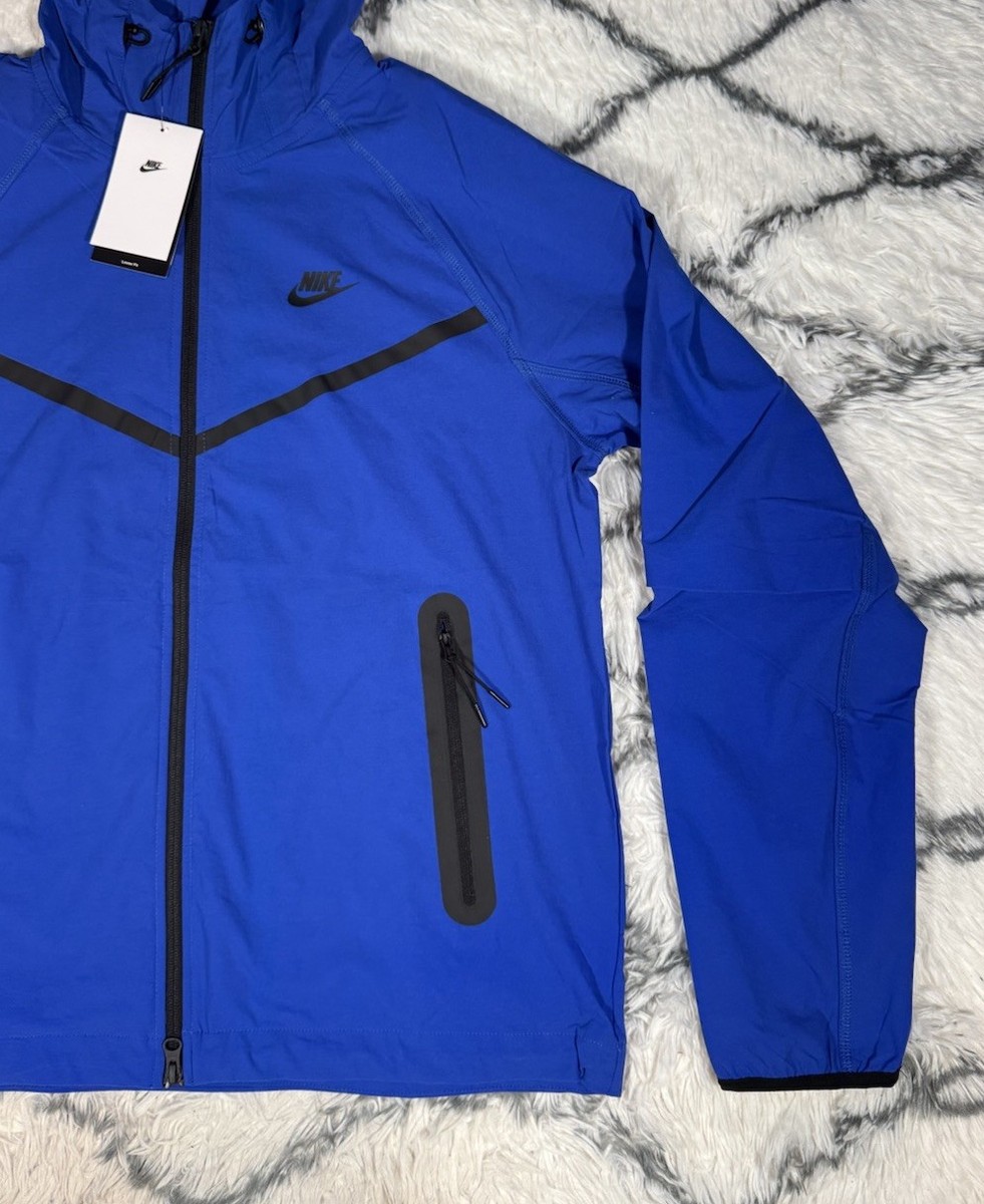 NIKE Tech Woven Windrunner Full-Zip Jacket Blue Men's Sz S *NEW