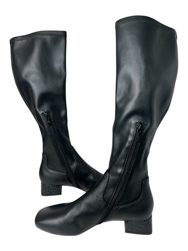 Bota hasta la rodilla Donald Pliner Regina en negro para mujer nueva talla 10 - Imagen 4 de 13