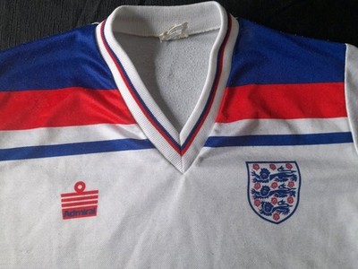 VINTAGE '80S ENGLAND FOOTBALL OFFICIAL ADMIRAL HOME JERSEY SHIRT 1980/1983. 