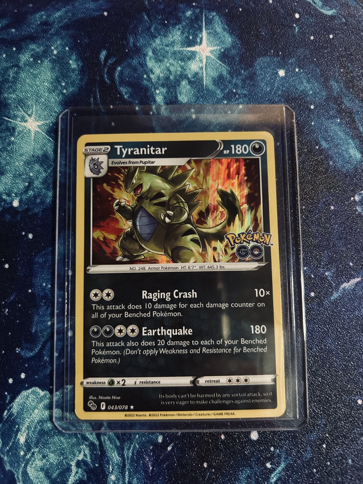 [NM] Tyranitar 043/078 Pokémon GO Holo [ENG]