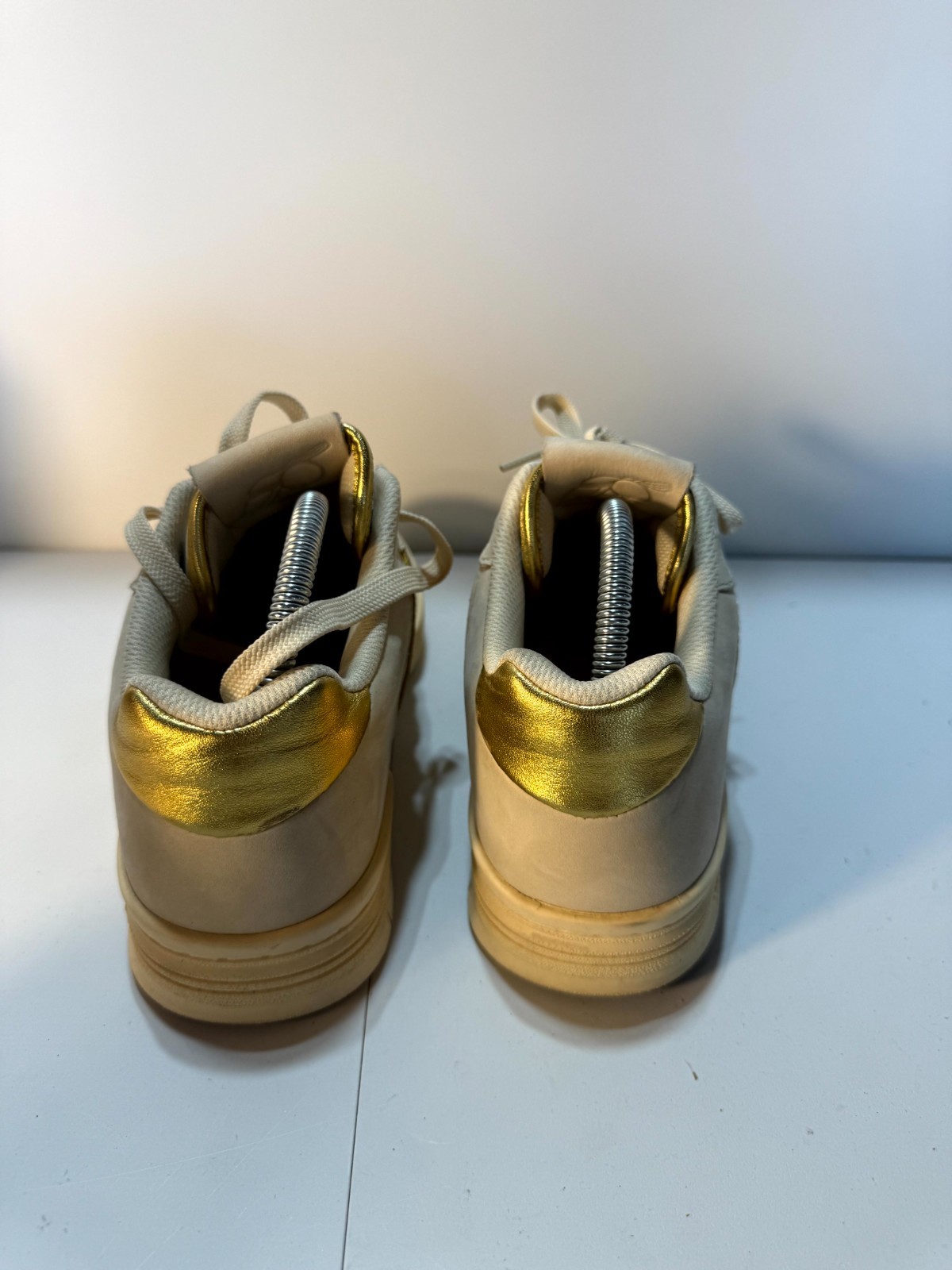 Saucony James Hommewrk Spot-Bilt Sonic Low S70827-2 Mens 8.5 Shoes Cream Leather