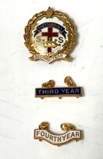 Vintage Methodist Second Third & Fourth Year Sunday School Pins