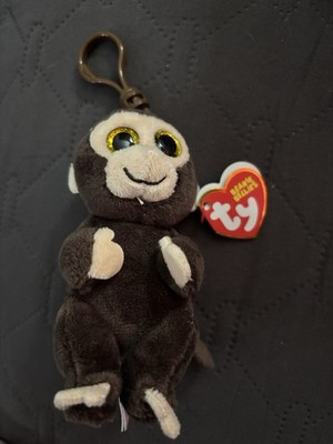 TY Beanie Baby (Beanie Bellies) - MATTEO the Monkey (Key Clip - 4 inch) MWMTs