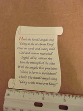 (5) CHRISTMAS MASS SCROLL - HARK THE HERALD ANGELS SING- NEW
