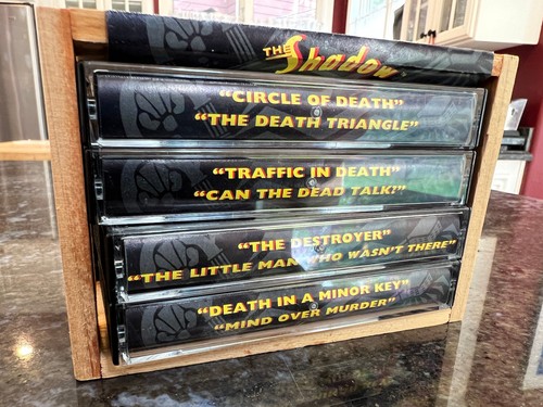 The Shadow Vintage Cassette Box Set in Wooden Crate Radio Drama Episodes - Picture 2 of 11