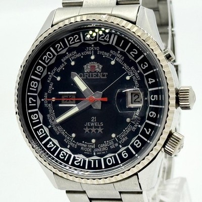 ORIENT King Master EM00-C1 Black Automatic Men's Watch From Japan