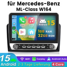 10.1''Android 15 Autoradio F&uuml;r Mercedes Benz ML/GL Klasse W164 X164 GPS Navi SWC