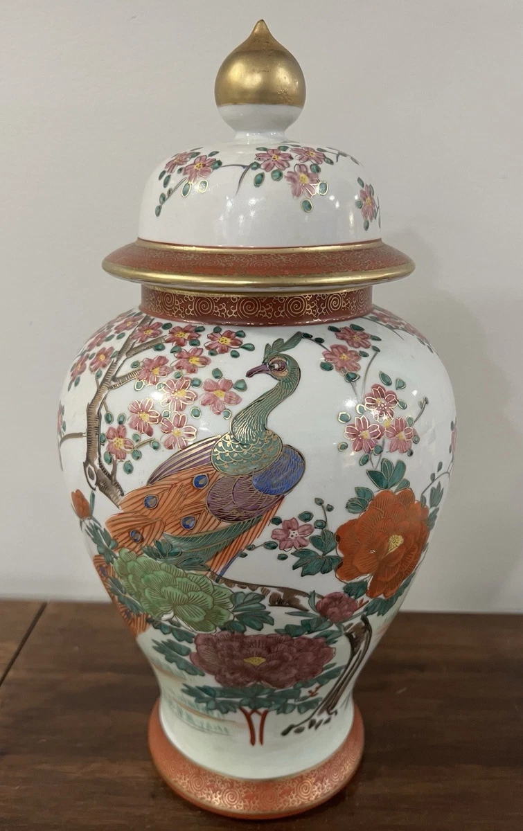 陶瓷多色老式原版古董日本花瓶| eBay