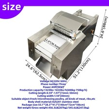 Poultry Cutting Machine Electric Meat Cutter Pork Rib and Fish Cutting Machine