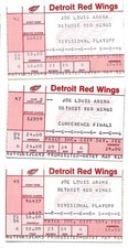 lot 3 1986-87 Detroit Red Wings Playoff ticket stubs Chicago Toronto Edmonton