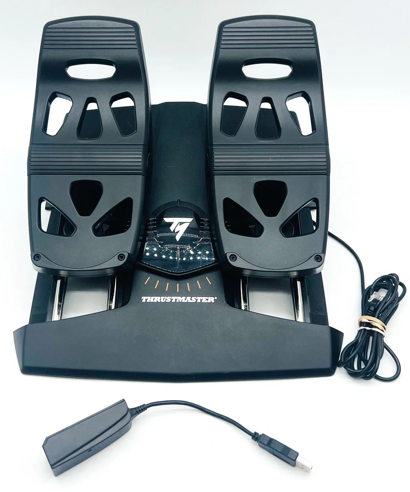 Thrustmaster TFRP T.Flight Rudder Pedals T.A.R.G.E.T for PC W/ USB Adapter - Image 3 of 4