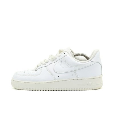 Nike Herren Air Force 1 Low Sneaker Weiß Leder Low-Top Air-ämpfung EU 41