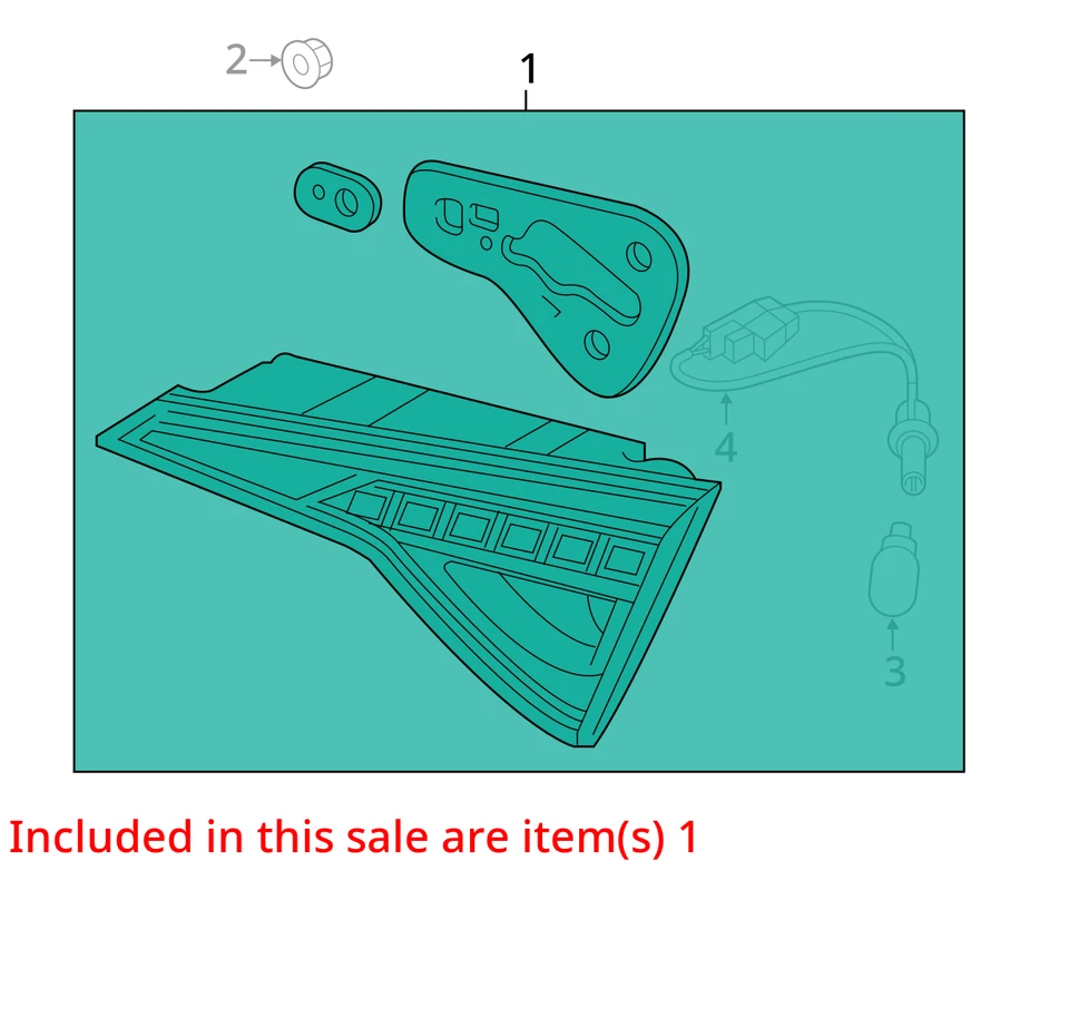 尾灯 Assy 盖安装 Led OE 92403c2100 适合 HYUNDAI SONATA 2015 - 2017 — 第 4/4 张图片