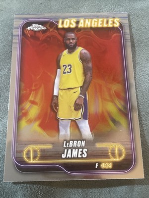 NBA カード Lebron James Topps Chrome PSA9 2024-25 Topps Chrome Base LEBRON JAMES #22 LOS ANGELES
