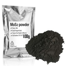 MoS2 Powder, 99 Pure Molybdenum Disulfide Powder, Dry Lubricant 100g 3.5oz 1.