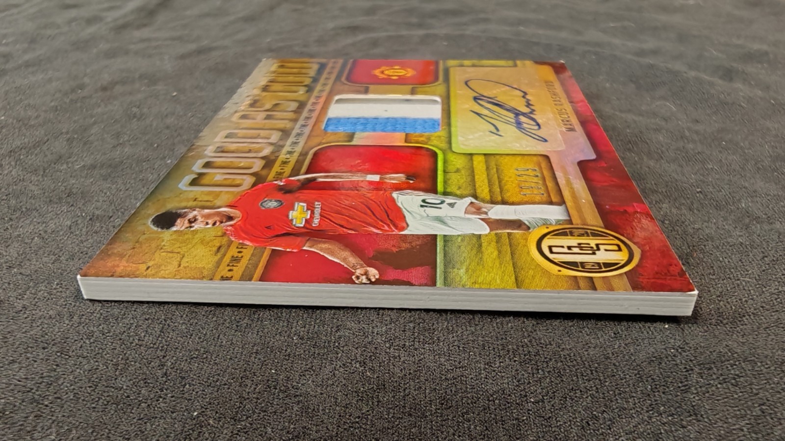 2019-20 Gold Standard Marcus Rashford Match-Worn Patch Jersey Autograph 19/29!! view 4