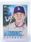 ROKI SASAKI 2025 TOPPS X BOB ROSS BUDDING TALENTS ROOKIE A RC AUTO Q3735