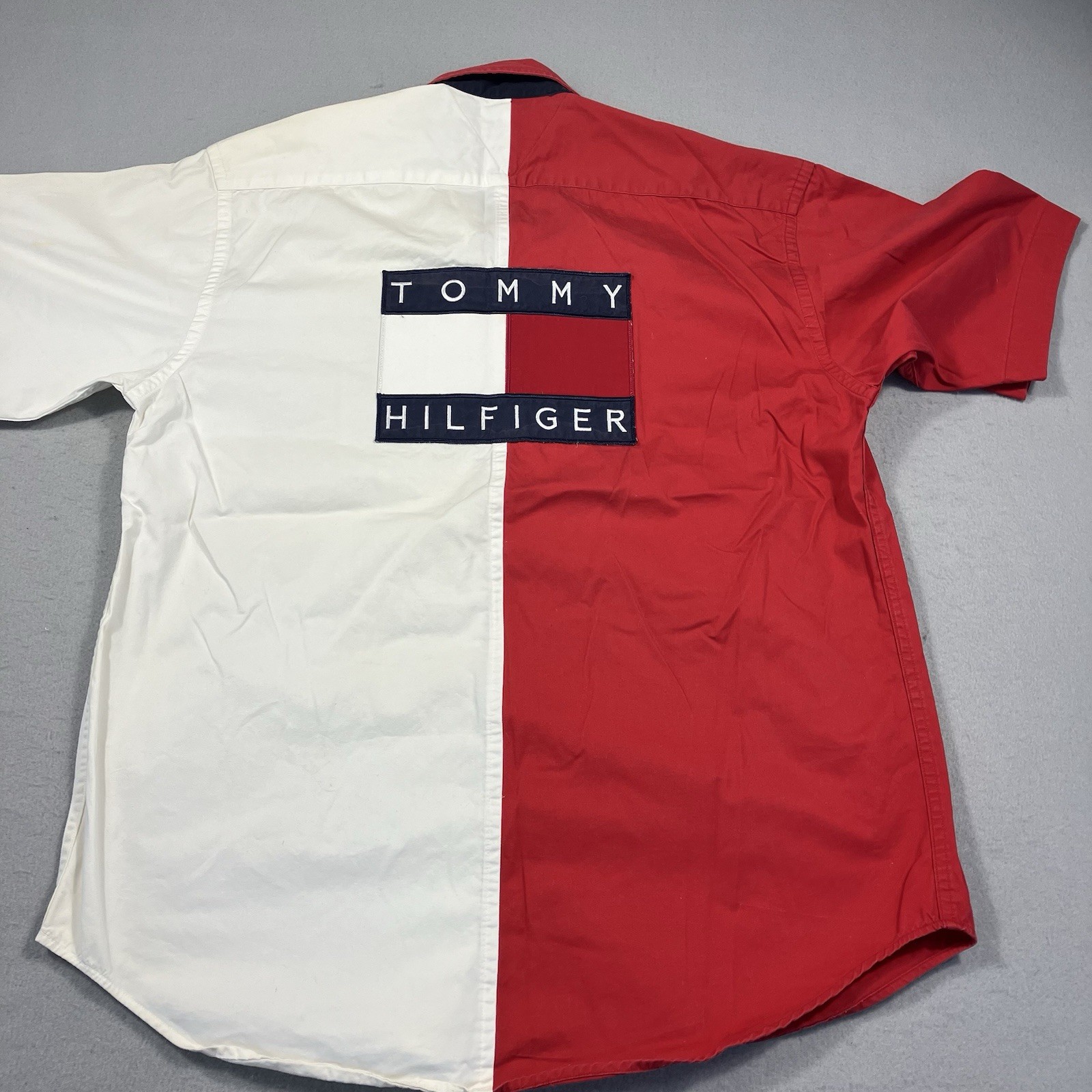 Vtg Ferrari  Challenge Button Shirt Mens L Tommy Hilfiger Embroidered Collection image 6