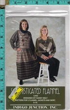 "Sophisticated Flannel" ©1996 Indygo Junction Sewing Pattern IJ450 S-XL NEW!