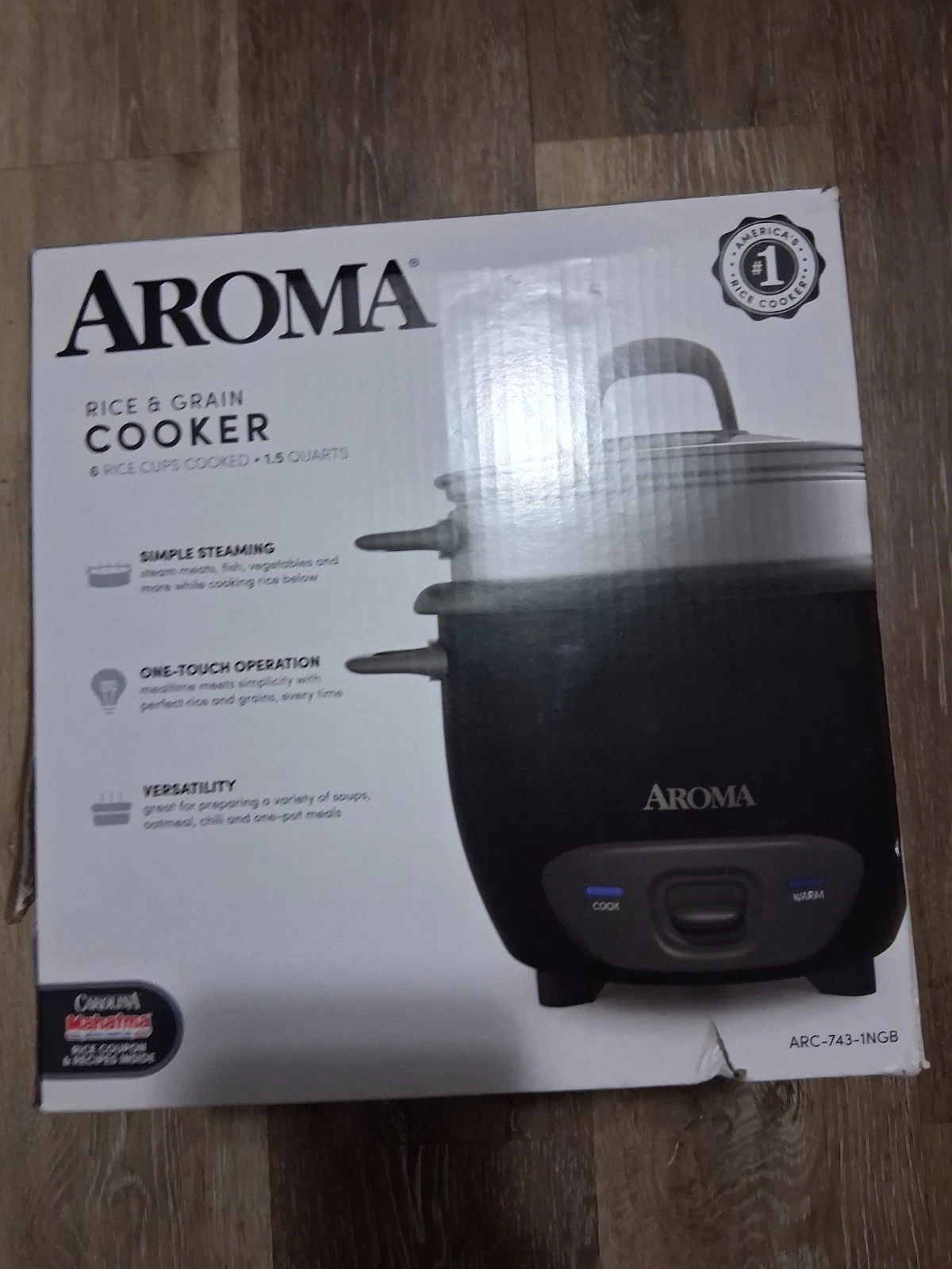 Aroma Housewares ARC-994SB Rice & Grain Cooker NEW OPEN BOX