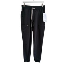 NWT Fabletics Womens Medium Tall On Call Scrub Joggers Black READ