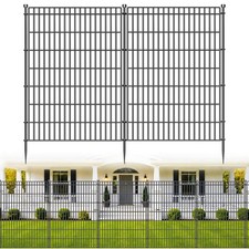 No Dig Garden Fence, Dog Fencing Outdoor for Yard, 10 Panels