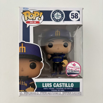#ad Seattle Mariners Luis Castillo Funko Pop SGA T Mobile Park Ex. Box Damage $19.00