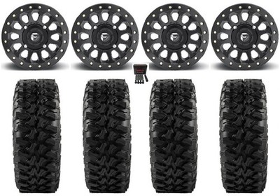 Fuel Vector Bdlk 15'' Wheels Bk 35'' Trail Ripr Tires Can-Am Renegade Outlander