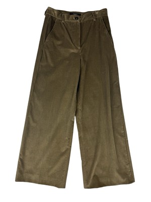 Weekend Max Mara Tobia Wide Leg Corduroy Trousers Brown Size 0 US