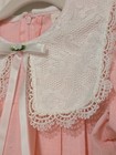 Vintage Good Lad 3T Pink Dress White Lace Bib Collar Puff Sleeve Toddler Girls — photo 3