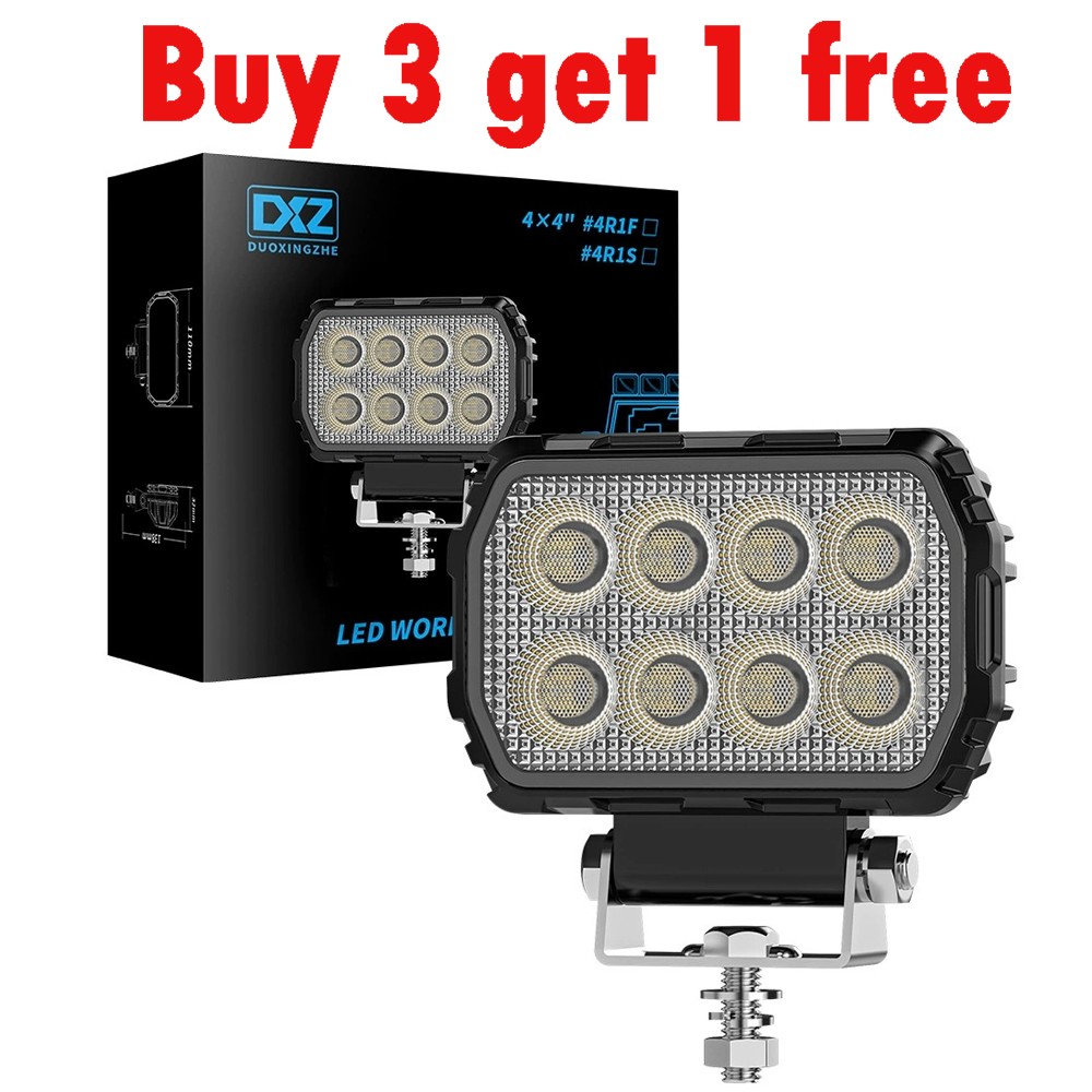 4inch LED Work Light Bar Flood Pods for Offroad Truck SUV ATV Fog Lamps