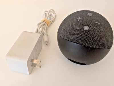 Amazon Echo Dot 4th Gen Smart Speaker Alexa Blue B7W64E w/ Adapter TESTED WORKS!