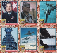 10 CARD TOPPS DESERT STORM LOT.