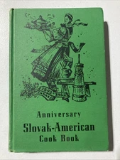 Vintage Anniversary Slovak  American Cook Book Hardcover 1952 Ships FREE