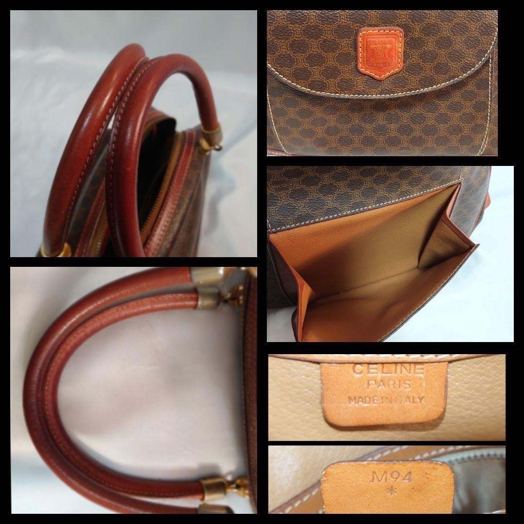 Mint Condition CELINE Macadam Pattern Handbag - image 7