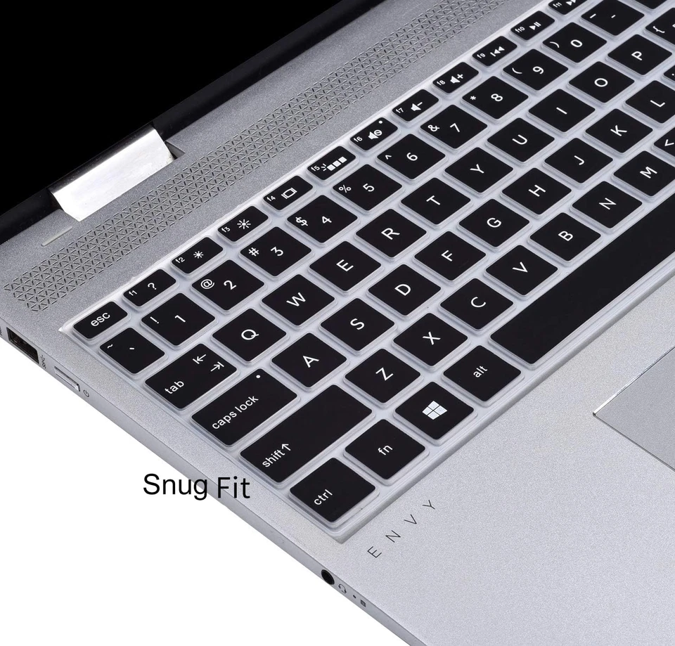 Black Silicone Keyboard Cover for HP Pavilion Envy 15.6 and 17 Laptops - Image 3 of 4