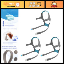 3 Pack Large Replacement Headgear Straps for AirFit/AirTouch F20  Magnetic Clip