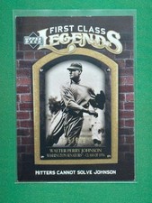 2006 Upper Deck First Class Legends Gold Parallel #FCL-89 Walter Johnson /699