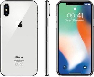 Apple iPhone X (iPhone 10) 64GB SILBER Farbe entsperrt - GUTE Klasse A GARANTIE UK
