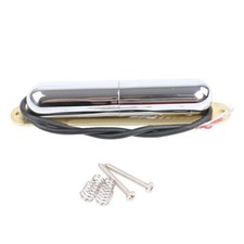 Chrome Lipstick Tube Single Coil Guitar Pickup Harness Prewired 1PC