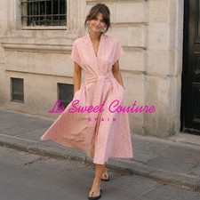 ZARA WOMAN SS26 PINK CHECK POPLIN DRESS ZW COLLECTION ALL SIZES 4786/064/620