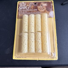 Vintage Hair Rollers Self Holding Unique old hard to find retro Item OG Tag