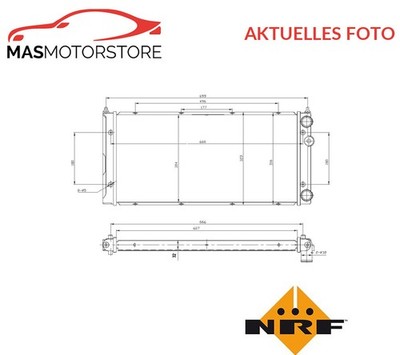 KÜHLER WASSERKÜHLER MOTORKÜHLER NRF 53960 P NEU OE QUALITÄT