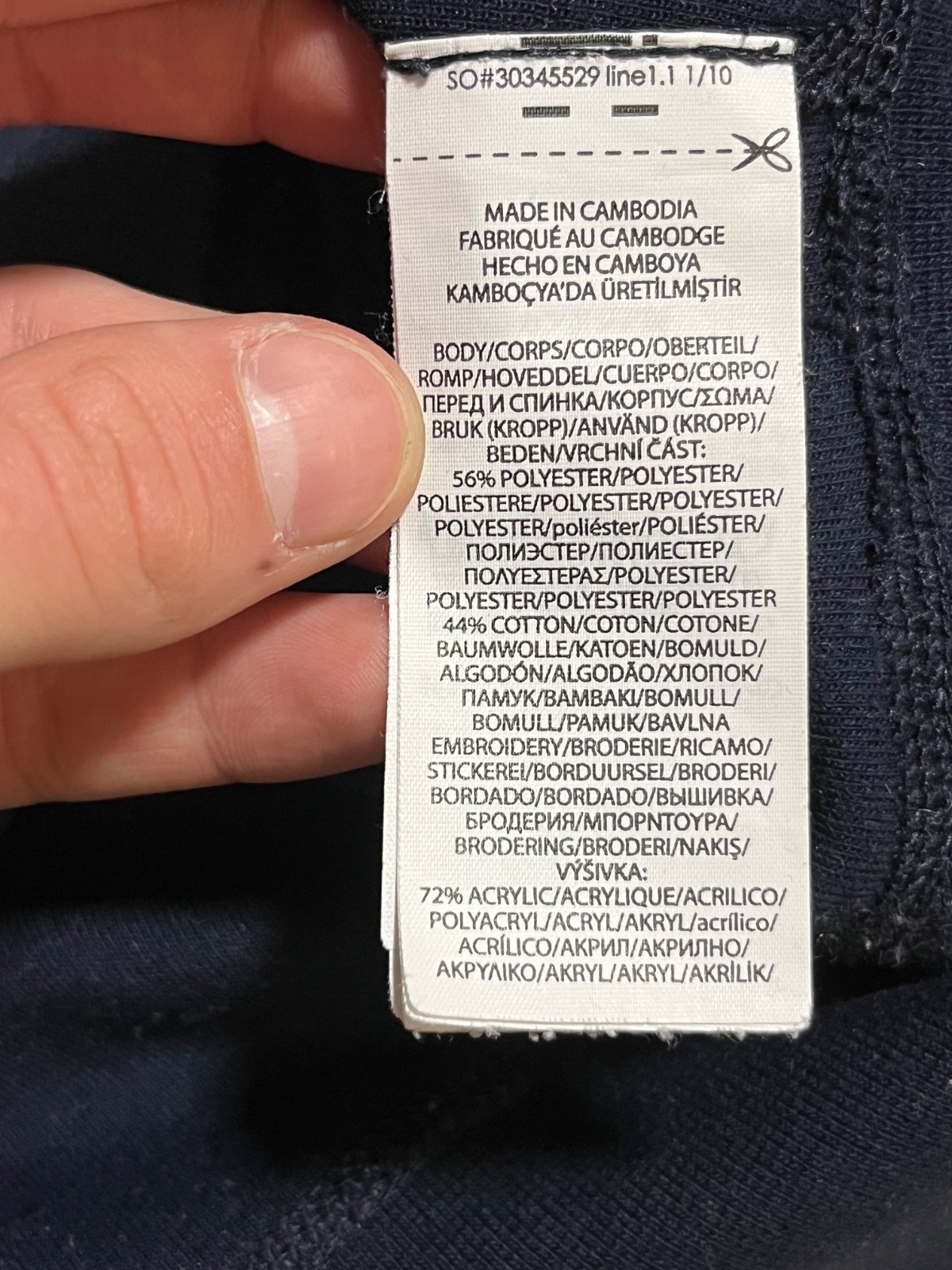 Polo Ralph Lauren Felpa Blu Pony Grande Logo Taglia Media