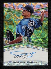 2019 Chronicles Spectra Signatures Neon Green Prizm 12/25 Felix Jorge Auto e6p