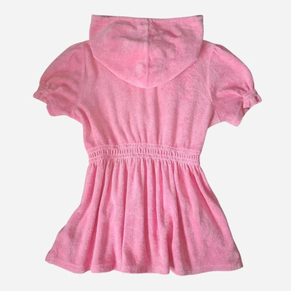 Original 2000s Vintage Juicy Couture Bubblegum Pink Babydoll Tshirt Hoodie M - Bild 2 von 4