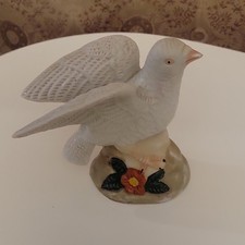 Vintage Mid Century Dove Figurine with Floral...